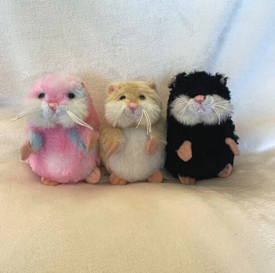 Lot of 3 Webkinz Amazing Hamster Plush - Sweetie Sunshine Spooky 1st ed No Codes