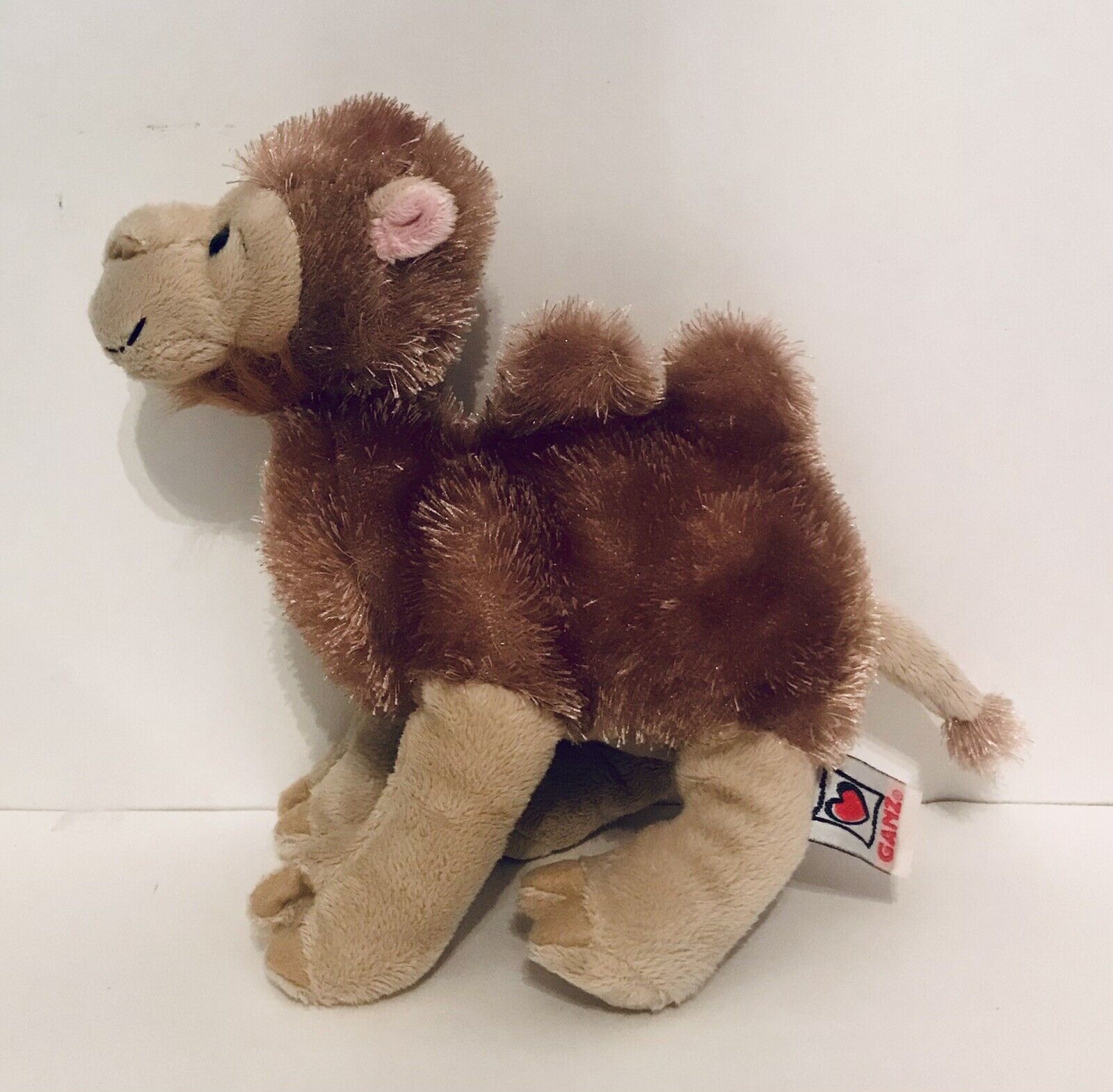 Ganz Webkinz 2 Hump Camel 9" Plush Stuffed Animal Toy Tan Brown - No Code - Euc